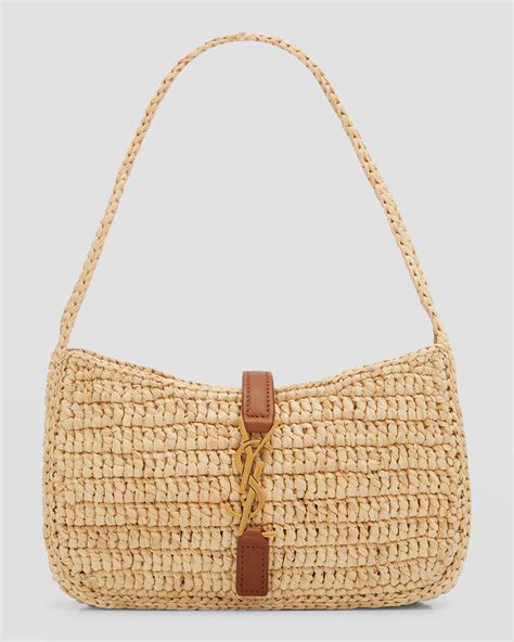 dalle 7 alle 5 ysl|LE 5 À 7 medium tote in raffia .